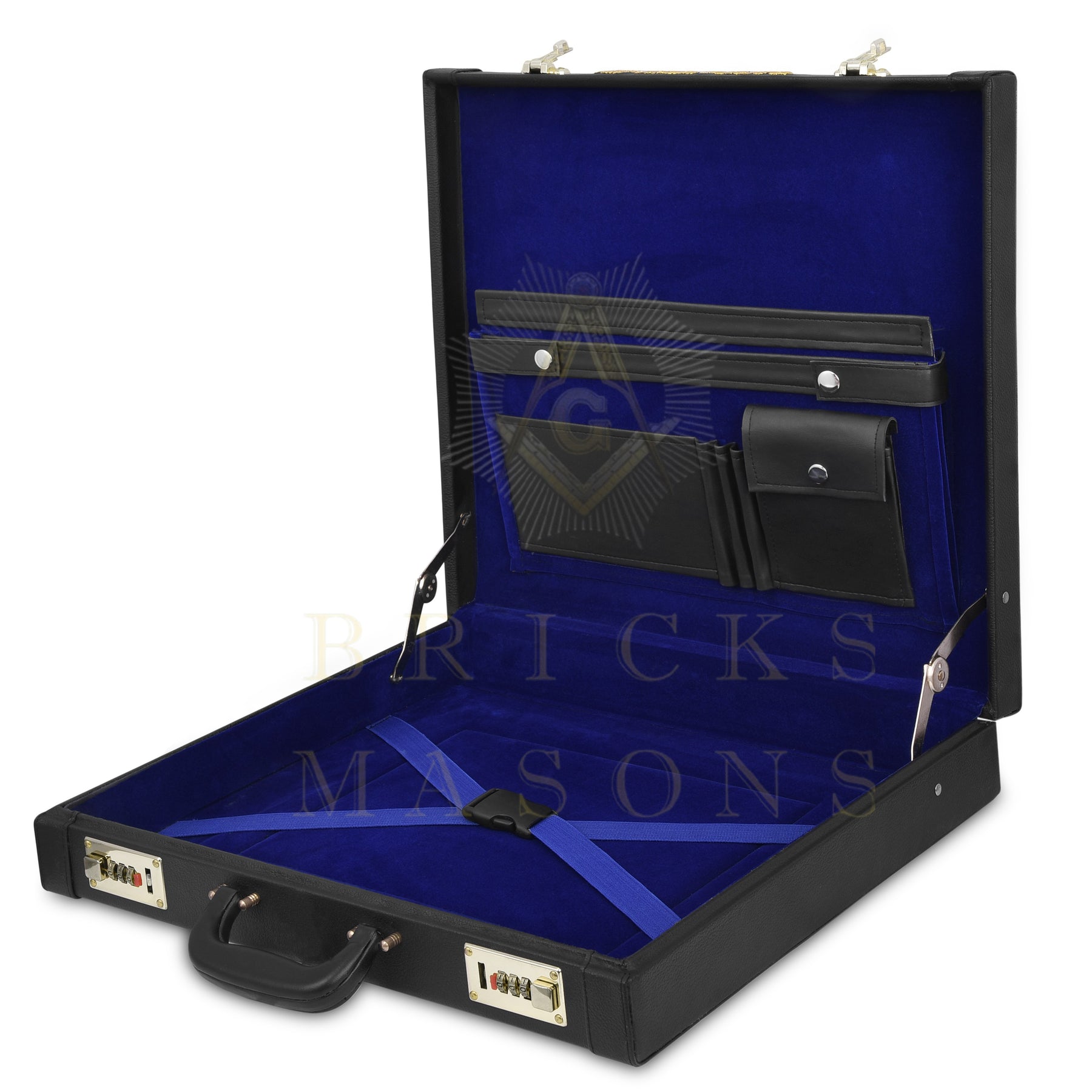 Past Master Blue Lodge Apron Case - Machine Embroidery Personalization Various Sizes & Materials - Bricks Masons
