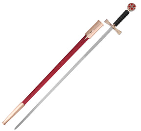 Order Of Malta Commandery Sword - Red Malta Cross With Gold and Black Hilt