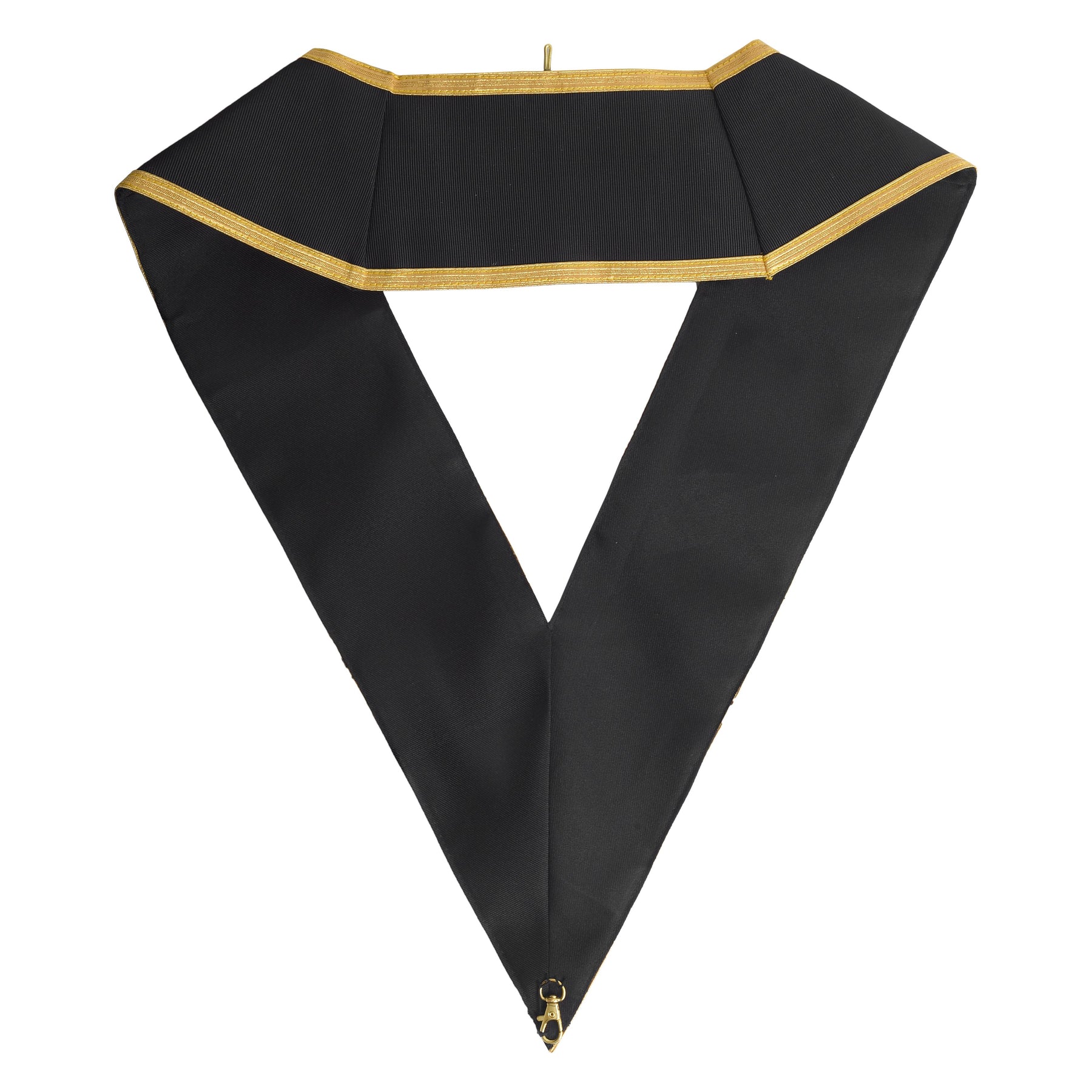 32nd Degree Scottish Rite Collar - Gold Braid With Black Backing - Bricks Masons