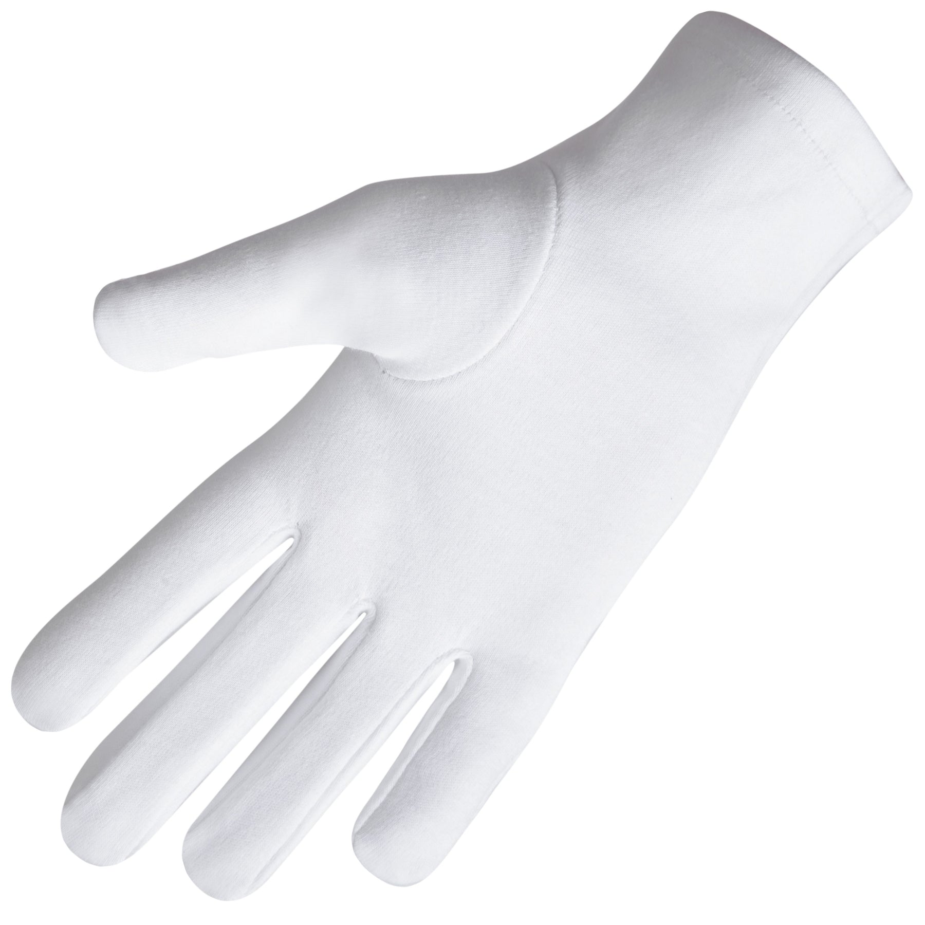 Heroines Of Jericho PHA Glove - White Cotton With Red Round Patch - Bricks Masons