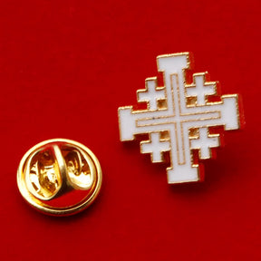 Knights Templar Commandery Brooch - Jerusalem Cross Alloy - Bricks Masons