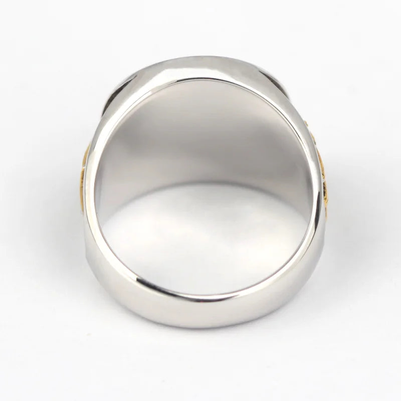 Master Mason Blue Lodge Ring - Free and Accepted Masons with S&C G Eye of Providence