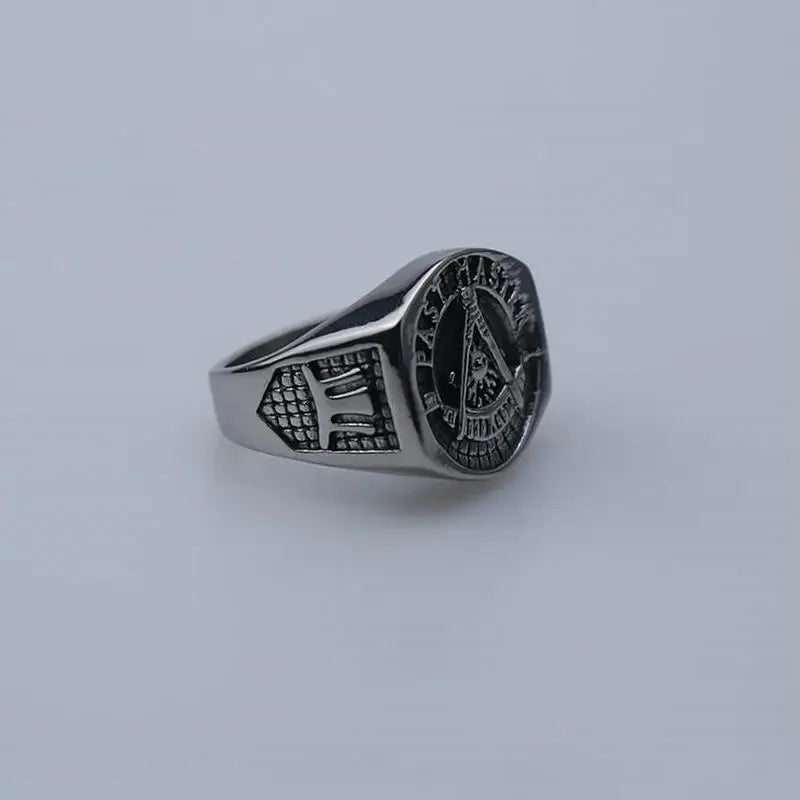 Past Master Blue Lodge Ring - Stainless steel - Bricks Masons