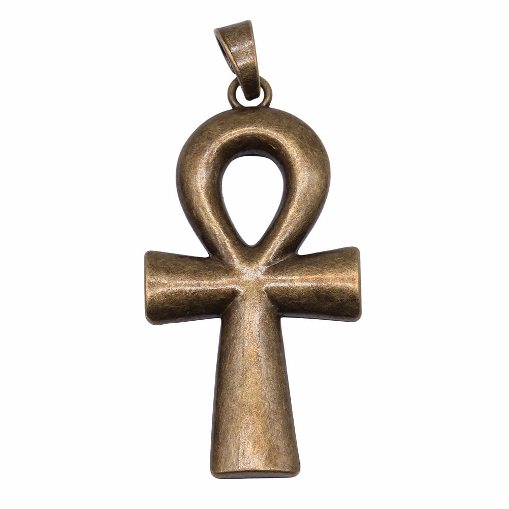 Ancient Egypt Pendant - Zinc Alloy Super Big Ankh Cross ( 1Pcs) - Bricks Masons