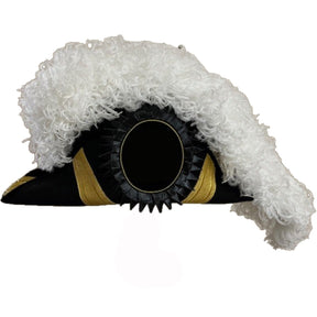 Grand Encampment Knights Templar Chapeau - All White Plumes - Bricks Masons