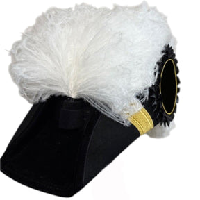 Grand Encampment Knights Templar Chapeau - All White Plumes - Bricks Masons