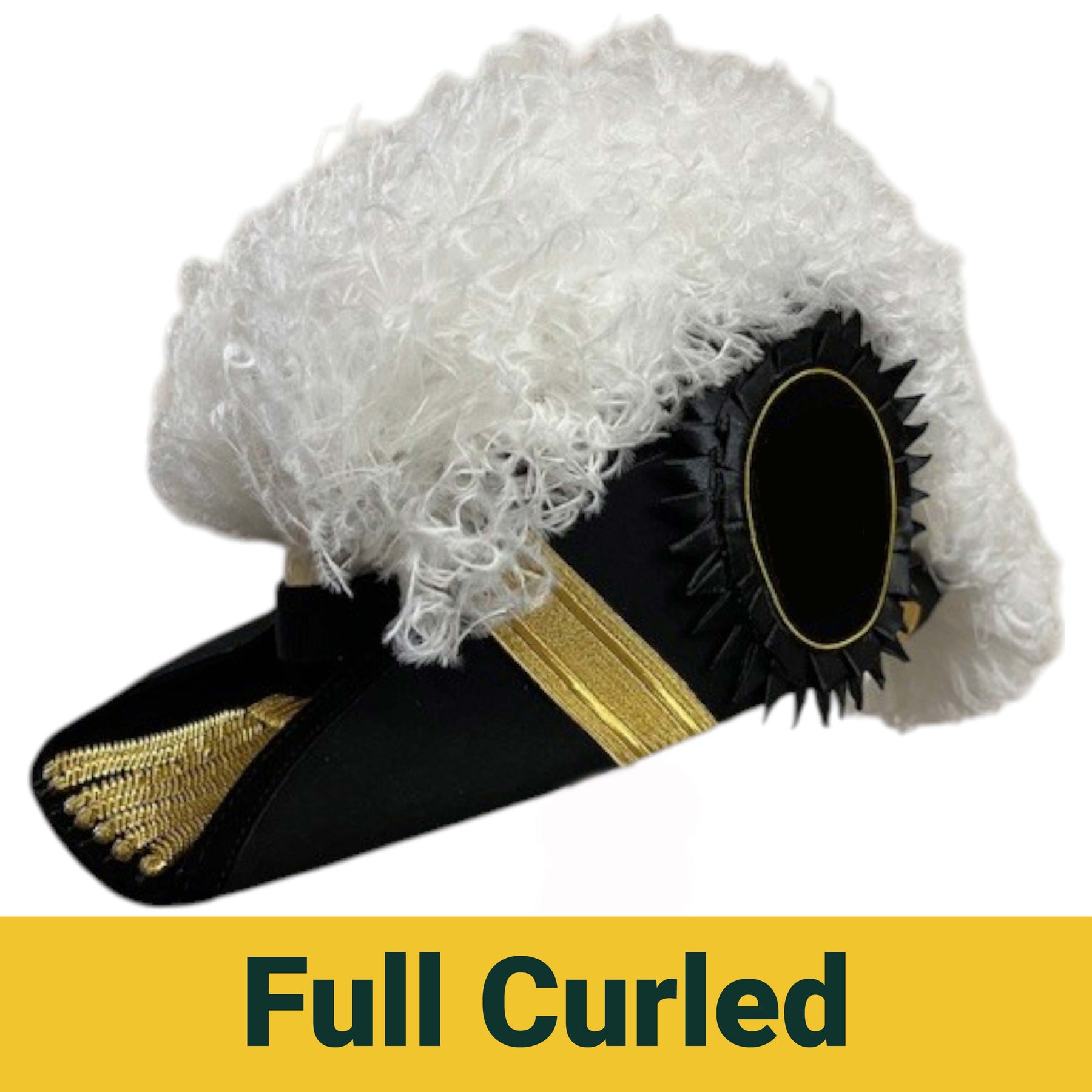 Grand Encampment Officer Knights Templar Chapeau - All White Plumes
