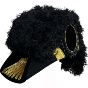 Eminent Commander Knights Templar Chapeau - All Black Plumes
