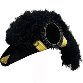 Past Grand Commander Knights Templar Chapeau - All Black Plumes