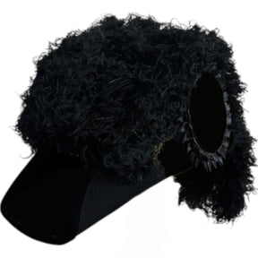 Line Officer Knights Templar Illinois Regulation Chapeau - All Black Plumes