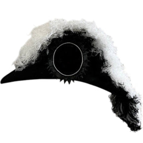Line Officer Knights Templar Illinois Regulation Chapeau - Black Underlayer Plumes
