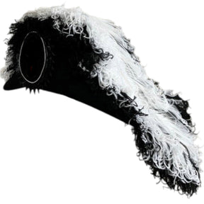 Line Officer Knights Templar Illinois Regulation Chapeau - Black Underlayer Plumes