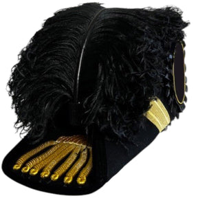 Past Grand Commander Knights Templar Chapeau - All Black Plumes