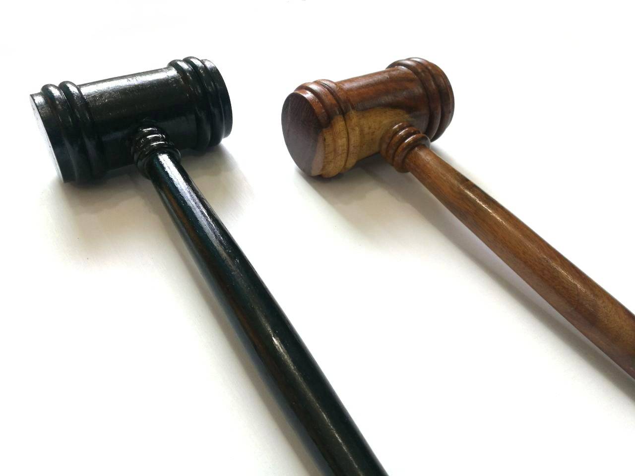 Universal Gavel - Black & Brown Handcrafted Wood