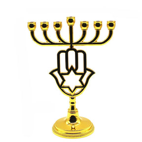 Ancient Israel Candle Holder - Gold Plated - Bricks Masons