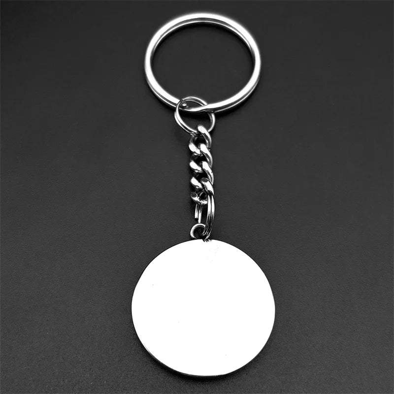 Shriners Keychain - Metal Keyring Stainless Steel Gold Color - Bricks Masons