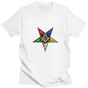 Worthy Patron OES T-Shirt - Men’s Short Sleeve Cotton Various Colors - Bricks Masons
