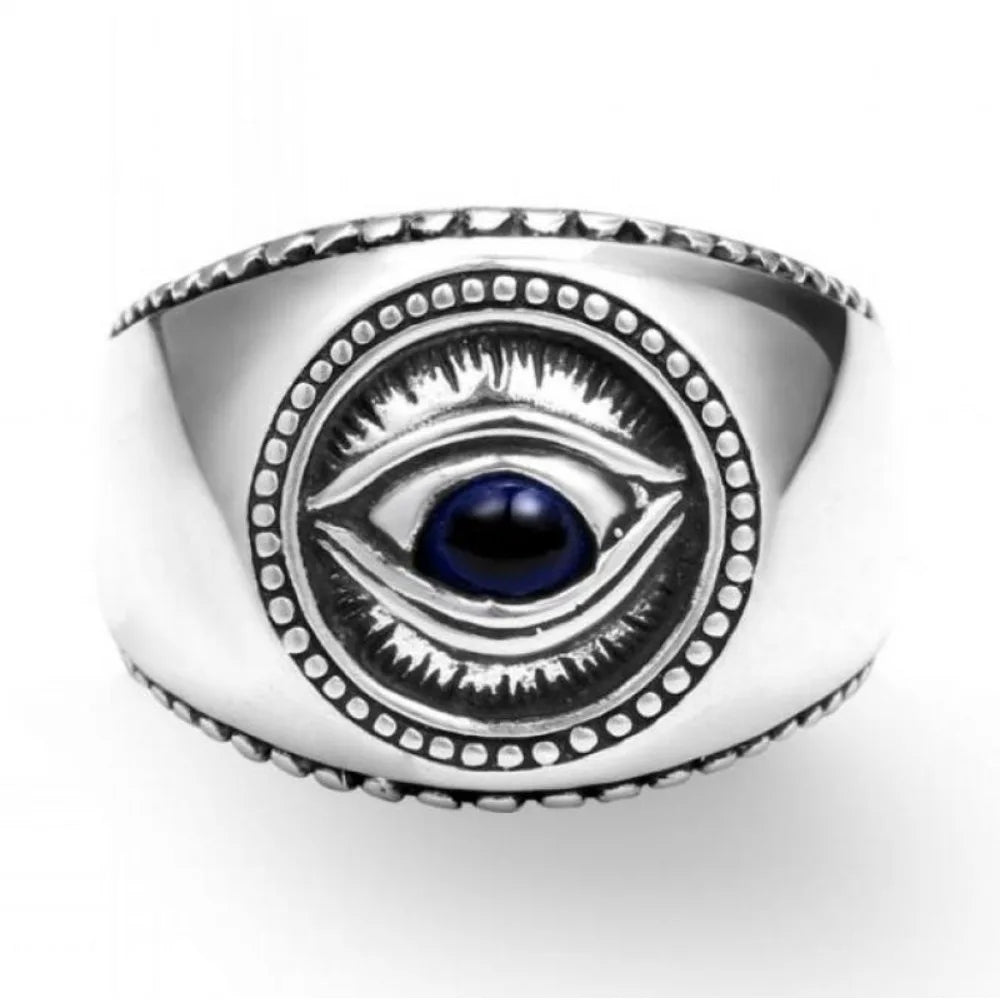 Eye Of Providence Ring - Rhinestone Eye Zinc Alloy - Bricks Masons
