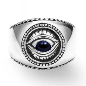 Eye Of Providence Ring - Rhinestone Eye Zinc Alloy - Bricks Masons