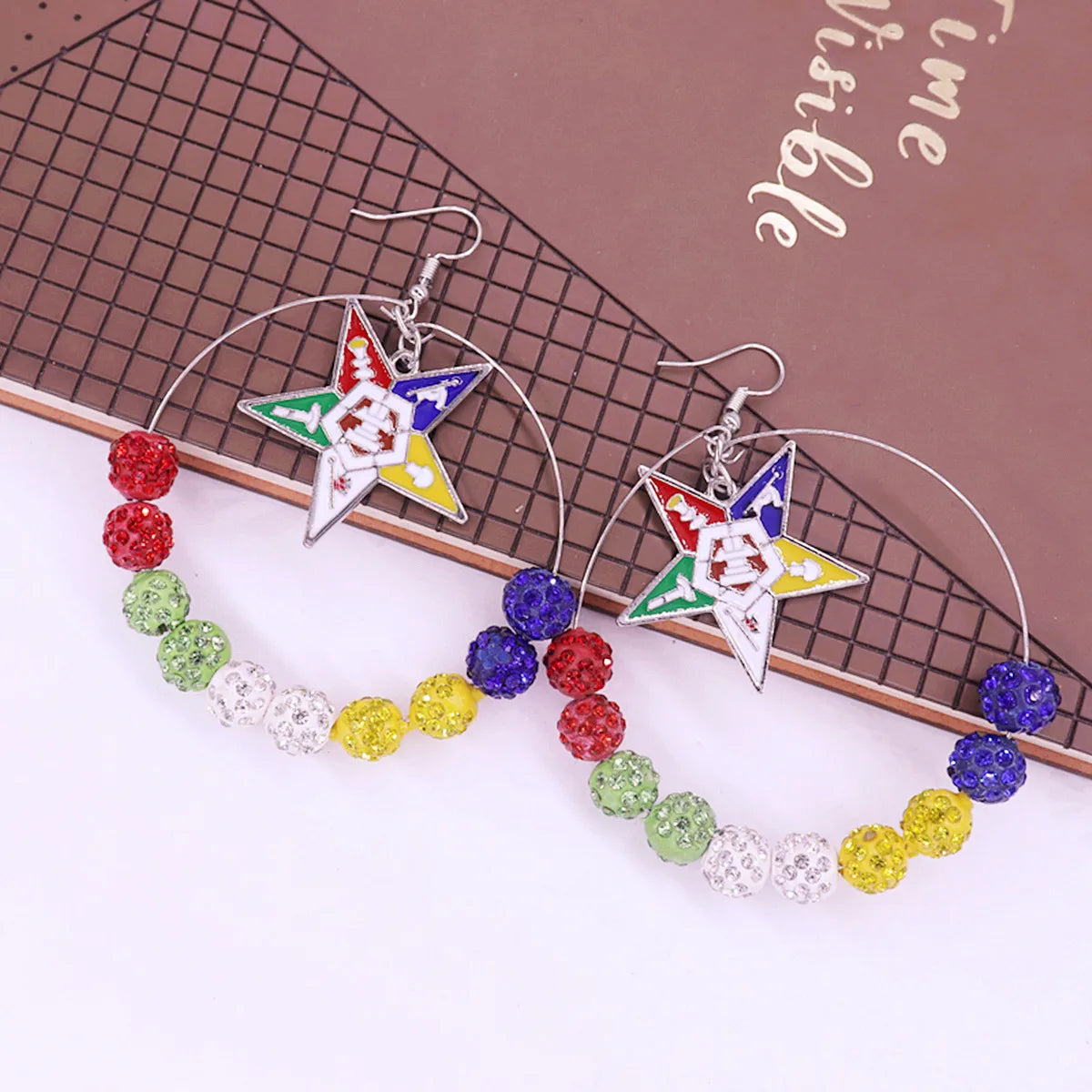 OES Earring - Crystal Ball Beads