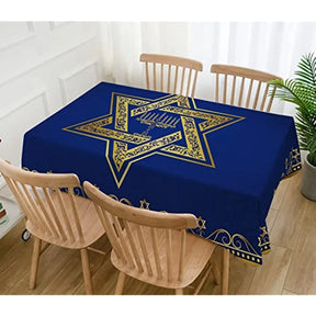 Ancient Israel Tablecloth - Hanukkah Rectangle - Bricks Masons