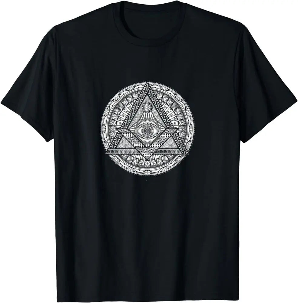 Eye Of Providence T-Shirt - Short Sleeves Cotton
