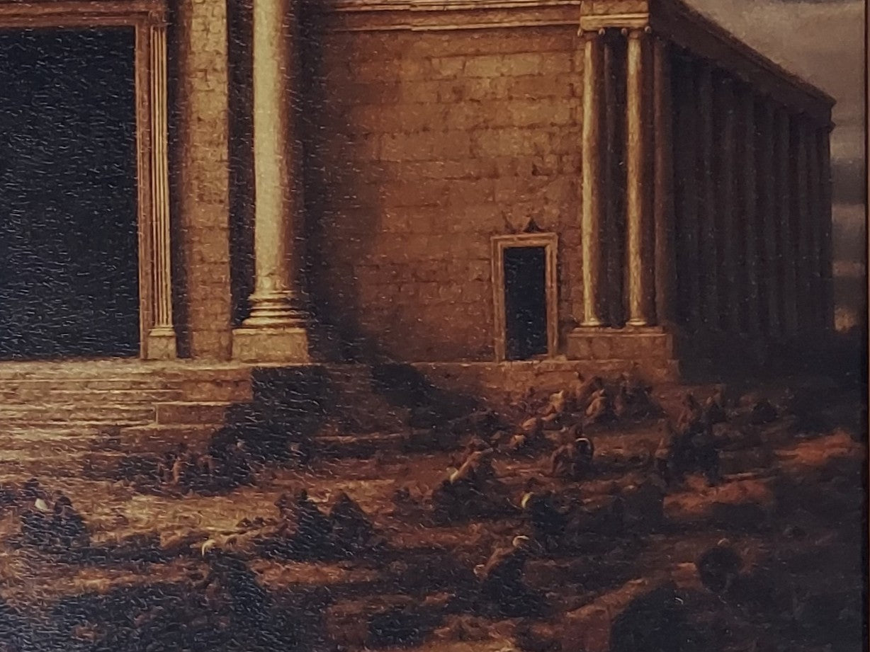 Framed Masonic Art - The Five-piece Chronological Series - Bricks Masons
