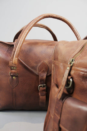 Past Master Blue Lodge California Regulation Travel Bag - Handmade Genuine Leather - Bricks Masons