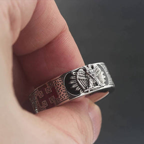 Shriners RING - 925 STERLING SILVER/ 14K REAL GOLD EAGLE - Bricks Masons