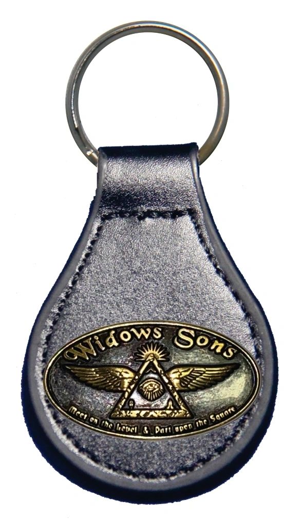 Widows Sons Keychain - Black Leather