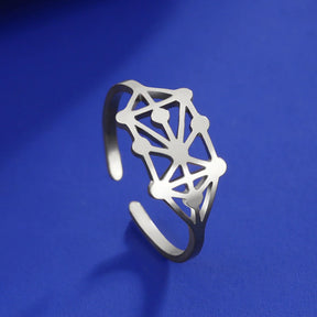 Ancient Israel Ring - Kabbalah Stainless Steel Adjustable Size - Bricks Masons