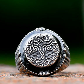Ancient Israel Ring - Tree Of Life Stainless Steel - Bricks Masons