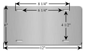 OES Master Mason Blue Lodge License Plate Frame - Lightweight Aluminum - Bricks Masons