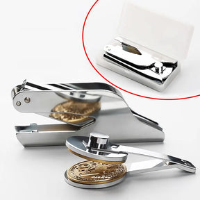 Daughters of Sphinx Pocket Seal Press - Silver Color With Customizable Stamp - Bricks Masons