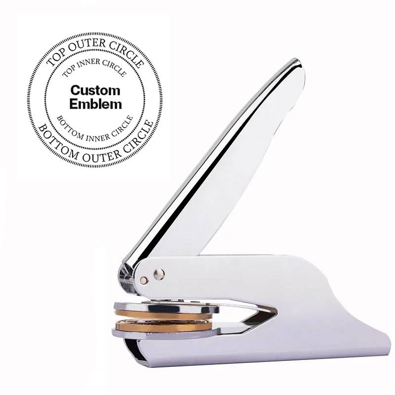 Daughters of Sphinx Seal Press - Pocket  Silver Color With Customizable Stamp - Bricks Masons