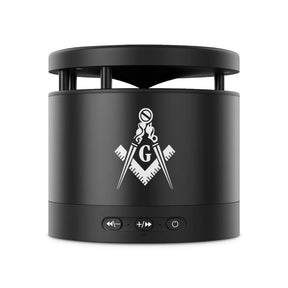 Master Mason Blue Lodge Speaker - Black with Square & Compass G