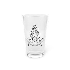 Past Master Blue Lodge California Regulation Pint Glass - 16oz