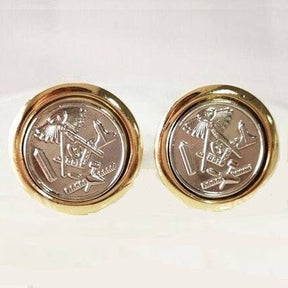 Master Mason Blue Lodge Cufflink - Square & Compass