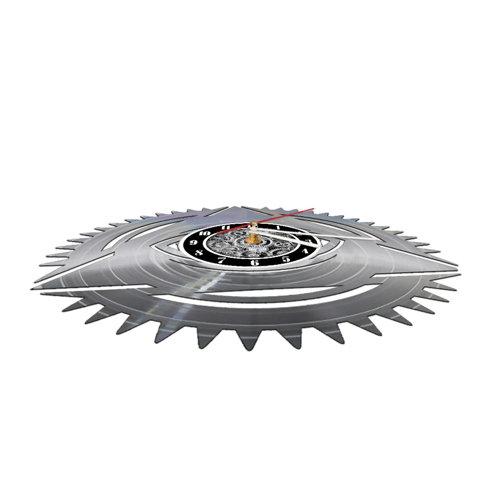 Eye Of Providence Wall Clock  - Black Color With Led Light Option - Bricks Masons