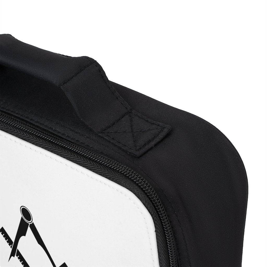 Master Mason Blue Lodge Lunch Bag - Square & Compass in Black