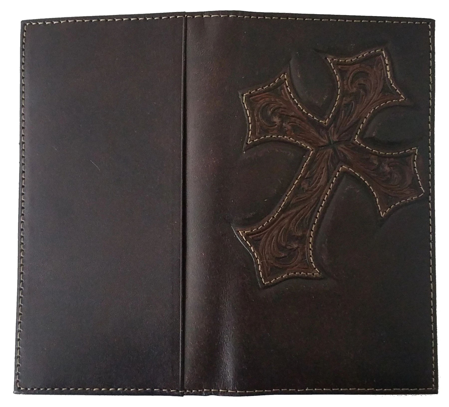 Widows Sons Wallet - Nocona Cross Long Chocolate