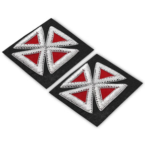 Grand Knights Templar Frock Coat Sleeve Patch - Silver Bullion Embroidery