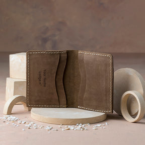 Grand Master Blue Lodge Wallet - Handmade Leather - Bricks Masons