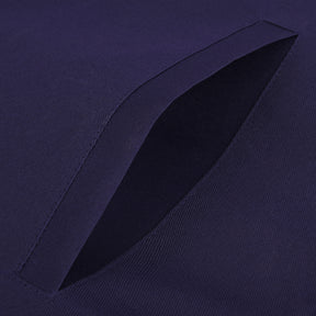 Historian Blue Lodge Officer Apron - Navy Velvet With Silver Embroidery Thread - Bricks Masons