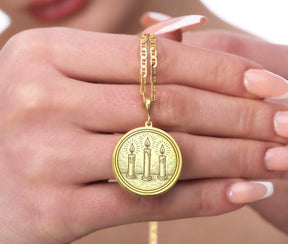 Masonic Necklace - Three Lesser Lights Various Materials - Bricks Masons