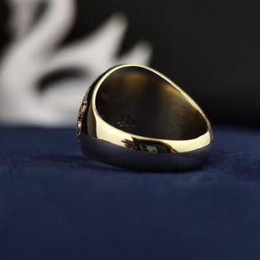 Order of Odd Fellows Ring - Personalized  IOOF Signet - Bricks Masons