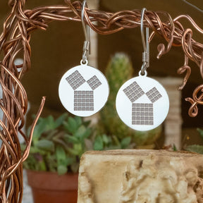 Masonic Earrings - The 47th Problem of Euclid - Bricks Masons