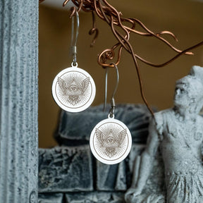 Eye Of Providence Earrings - Various Materials & Sizes - Bricks Masons
