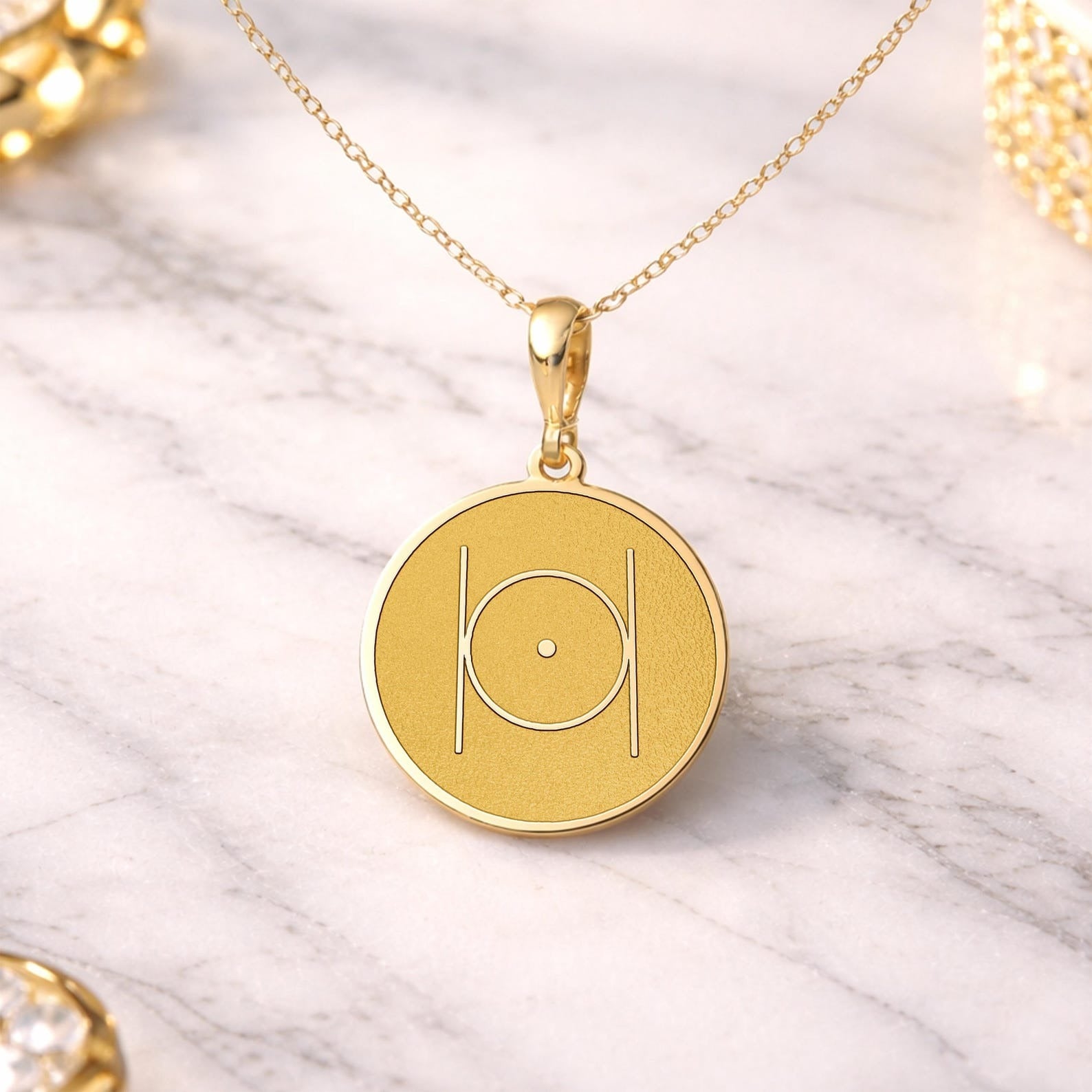 Masonic Necklace - The Point Within a Circle - Bricks Masons