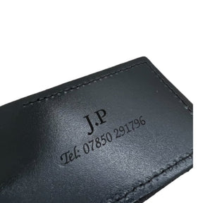 Master Mason Blue Lodge Luggage Tag - Leather Gold Engraved Case Label Personalized
